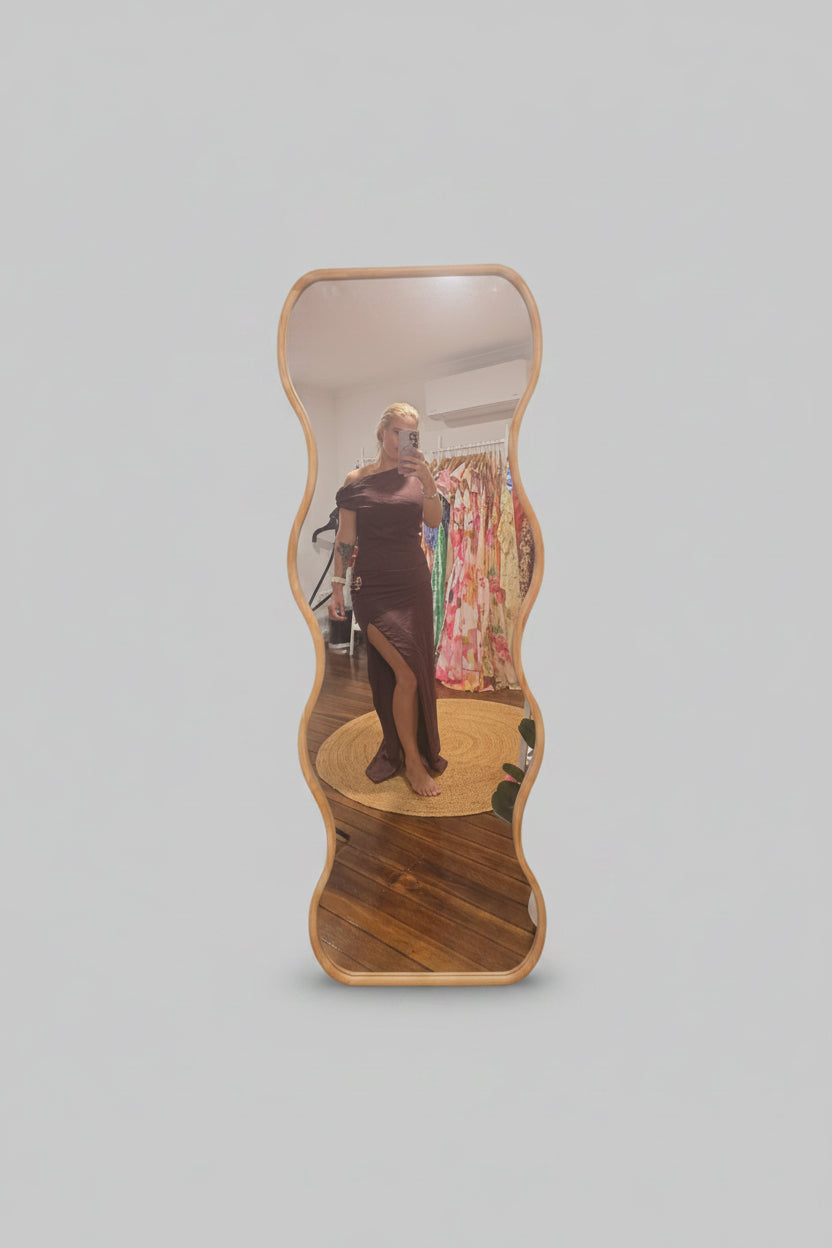 Chocolate brown sheik dress