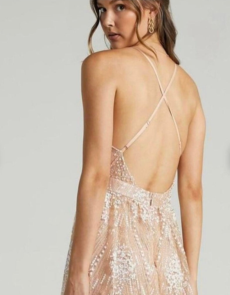 Crystal Maxi Rose Gold glitter
