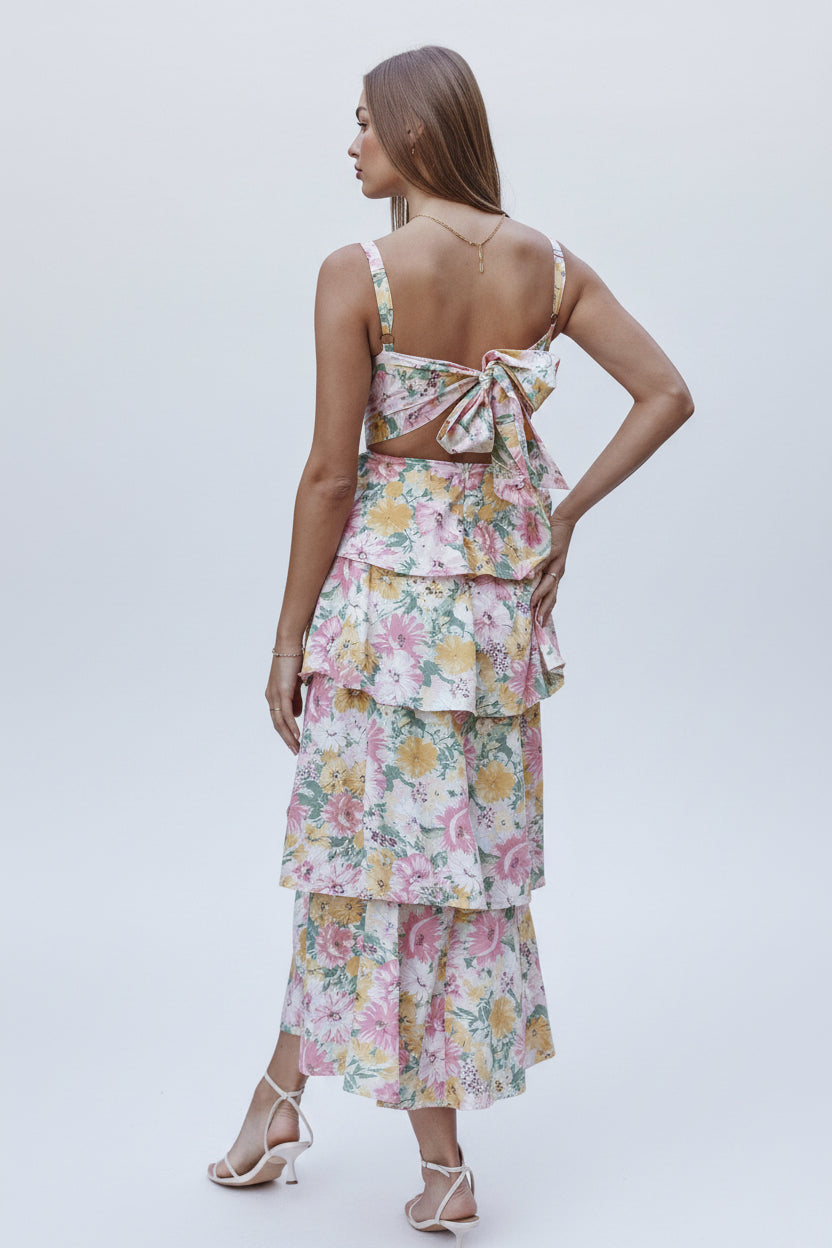 Provence Bloom Tiered Ruffle